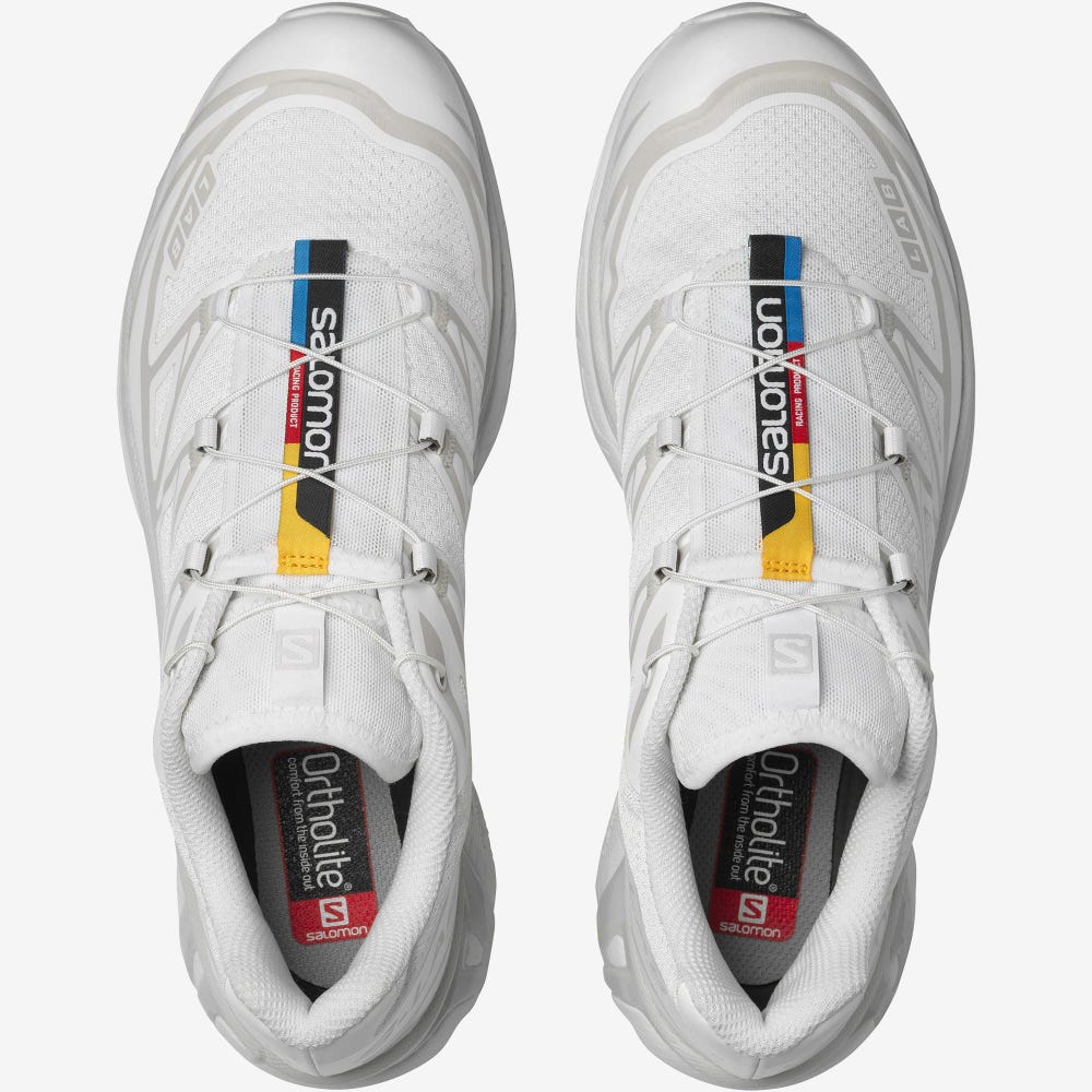 Men's Salomon XT-6 Sneakers White | KNAE-63528