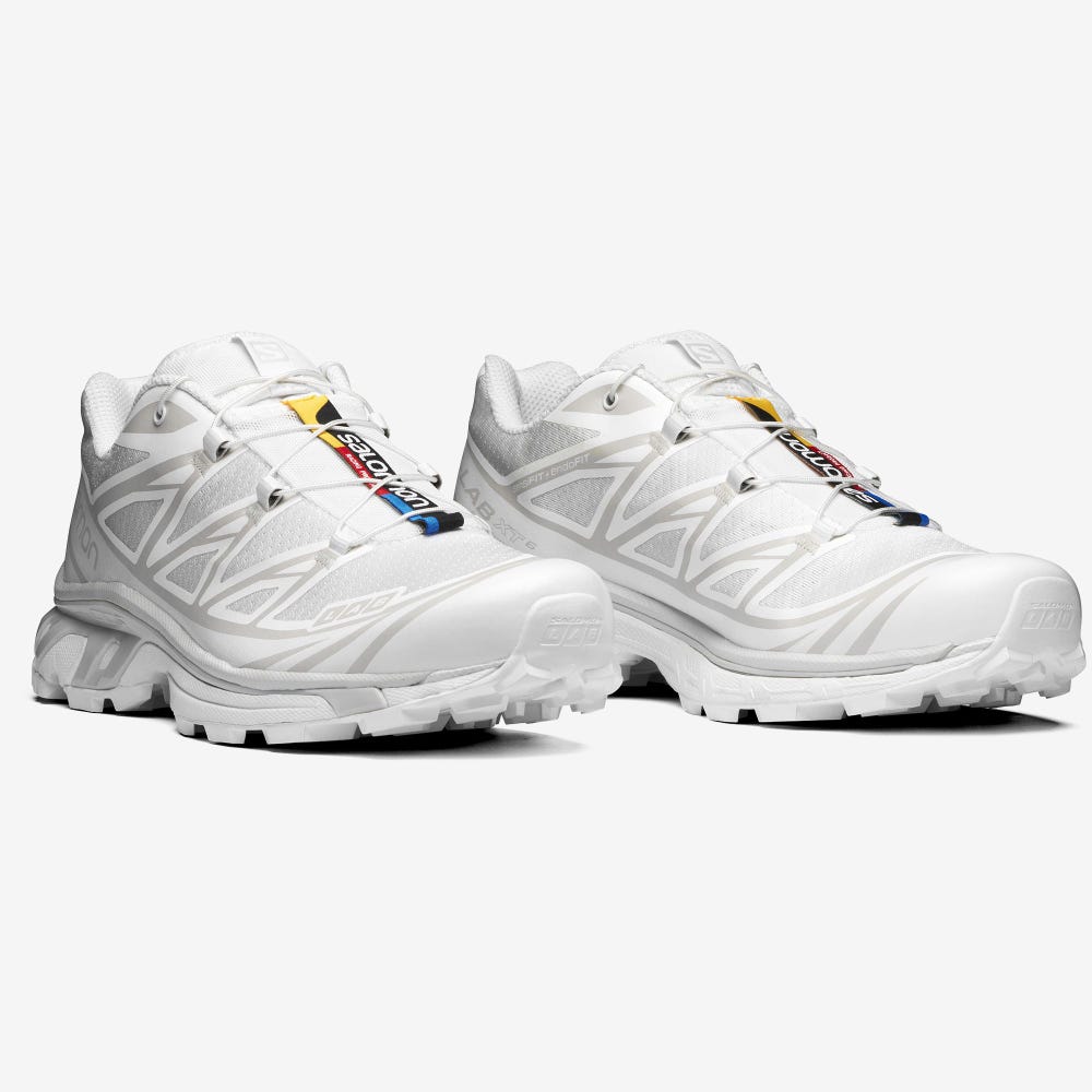 Men's Salomon XT-6 Sneakers White | KNAE-63528