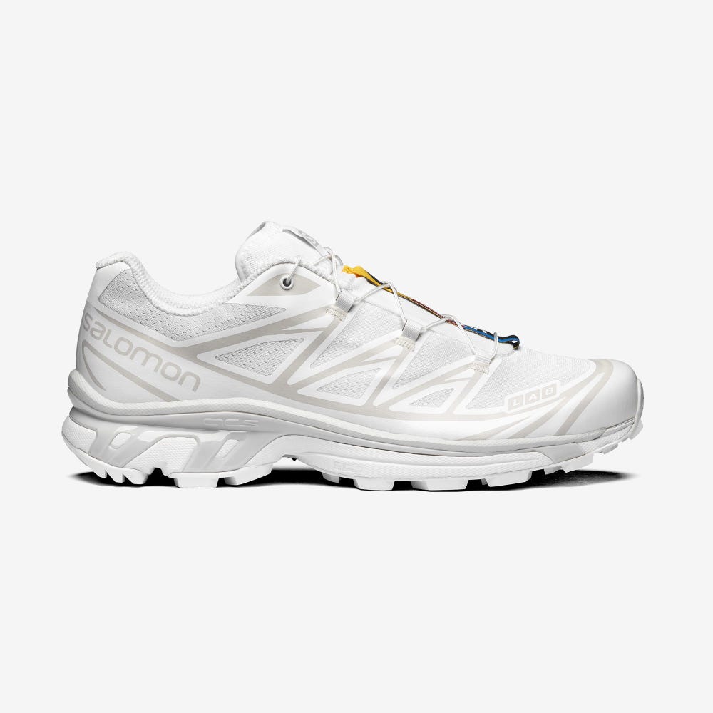 Men\'s Salomon XT-6 Sneakers White | KNAE-63528