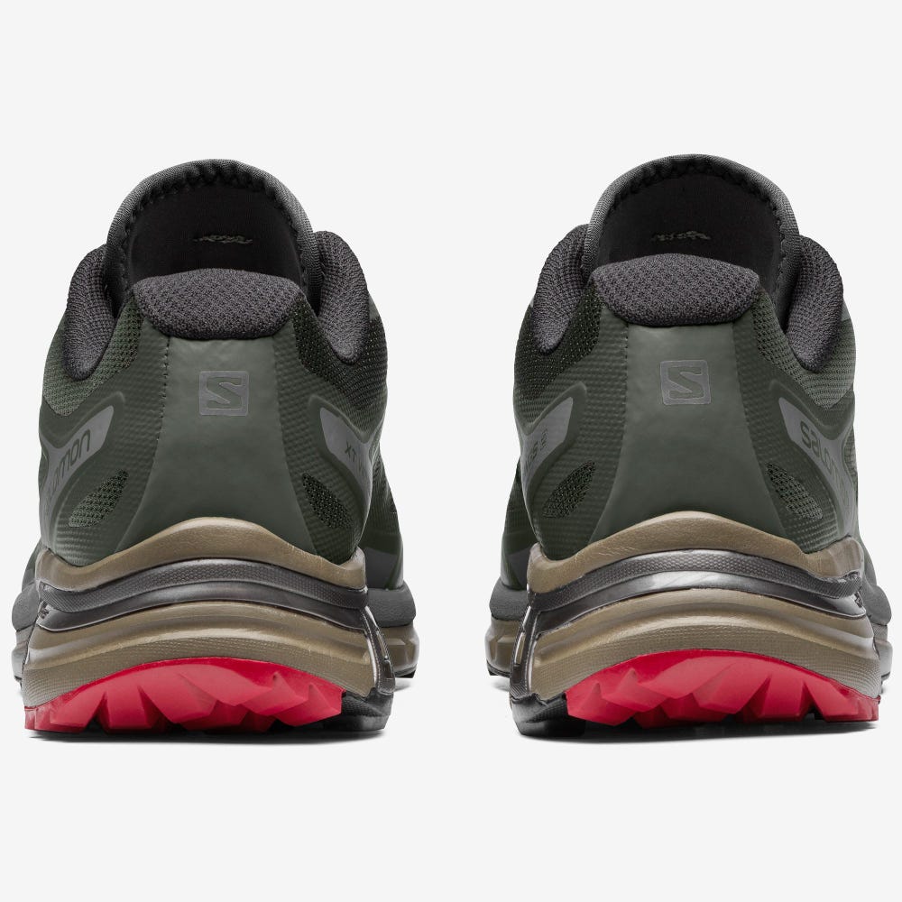 Men's Salomon XT-WINGS 2 ADVANCED Sneakers Olive/Grey | BSXQ-89150