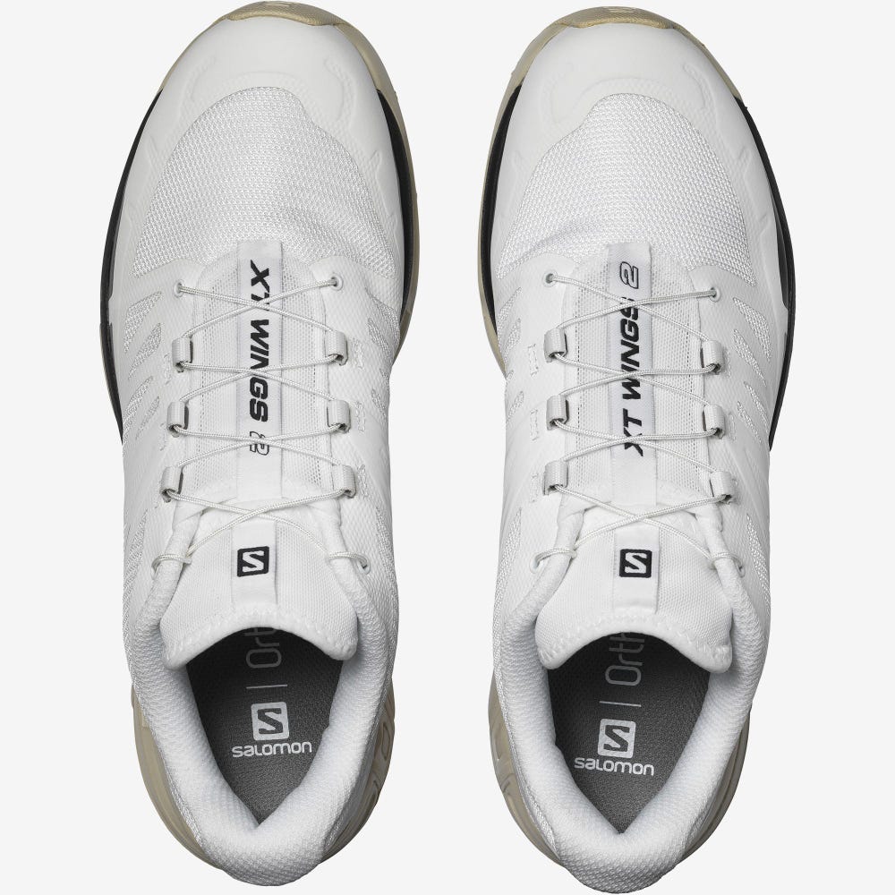 Men's Salomon XT-WINGS 2 Sneakers White/Light Yellow/Black | KWTH-43058