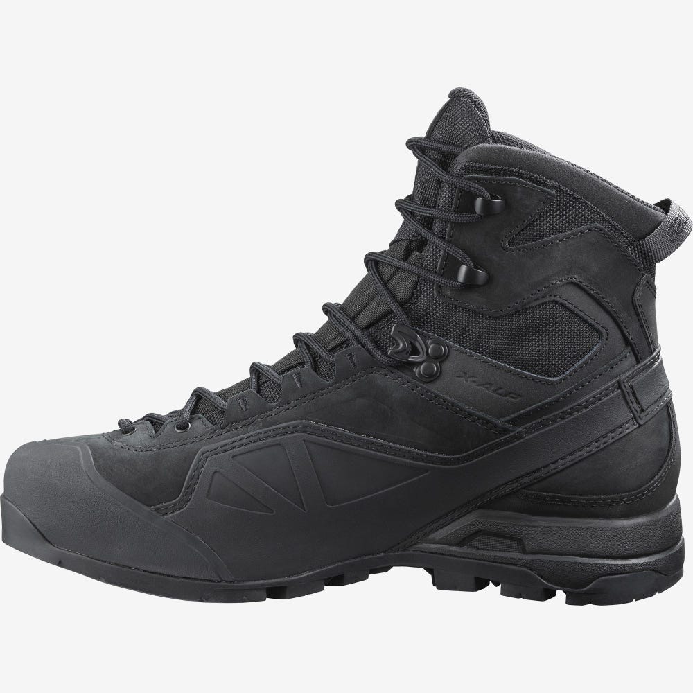 Men's Salomon X ALP GORE-TEX FORCES Tactical Boots Black | FEBX-14658