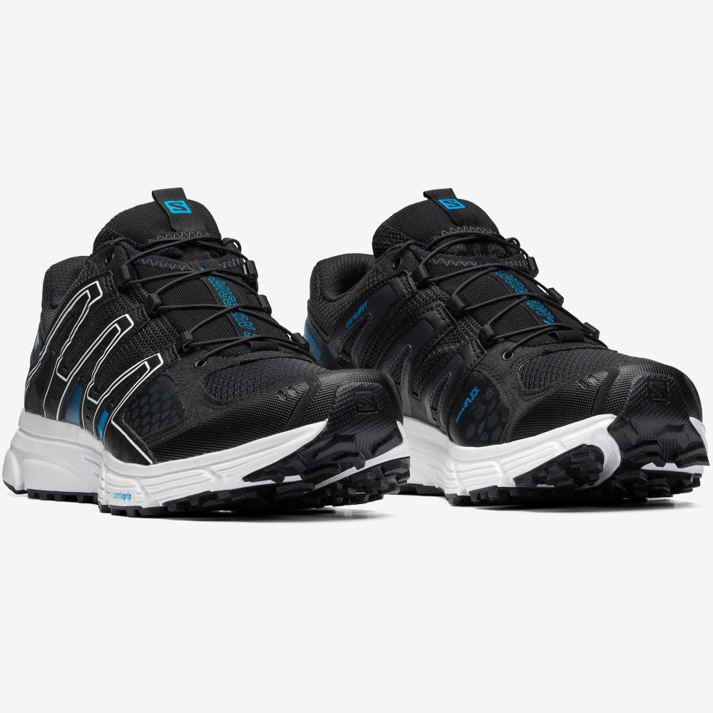 Men's Salomon X-MISSION 3 Sneakers Black/Blue | PEDY-57924