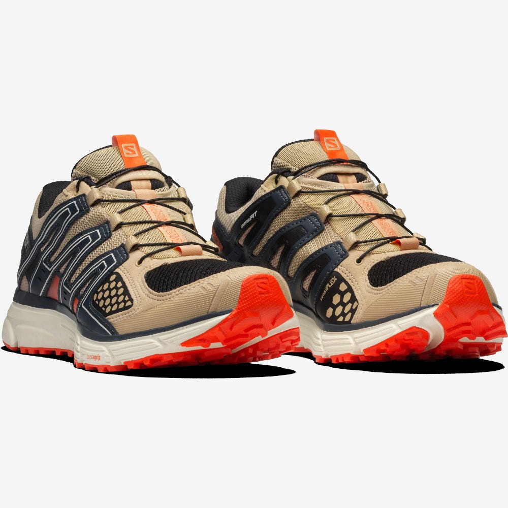 Men's Salomon X-MISSION 3 Sneakers Light Brown/Red Orange | HPLT-02683