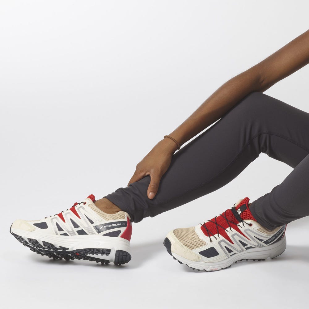 Men's Salomon X-MISSION 4 Sneakers Beige | EQXM-07215