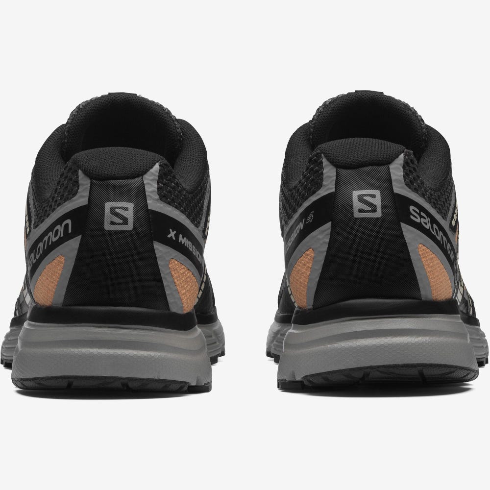 Men's Salomon X-MISSION 4 Sneakers Black/Orange | VPUT-37465