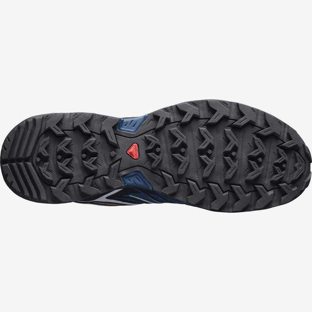 Men's Salomon X ULTRA 3 Hiking Shoes Navy/Black | SRIQ-89561