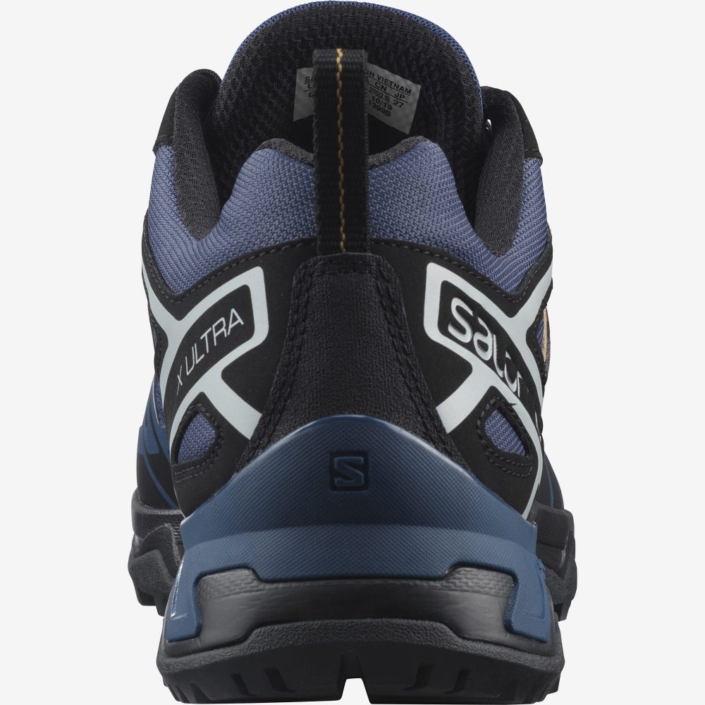 Men's Salomon X ULTRA 3 Hiking Shoes Navy/Black | SRIQ-89561