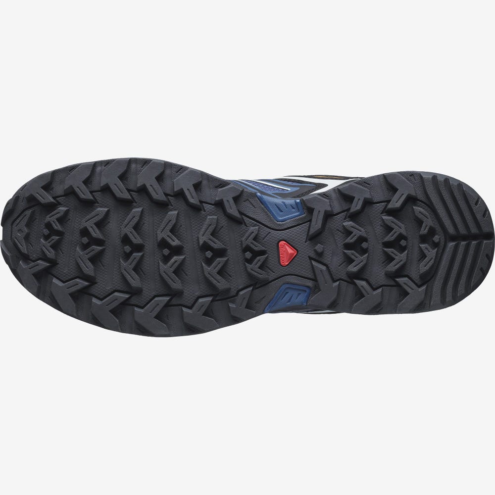 Men's Salomon X ULTRA 3 Hiking Shoes Navy/Black | SRIQ-89561