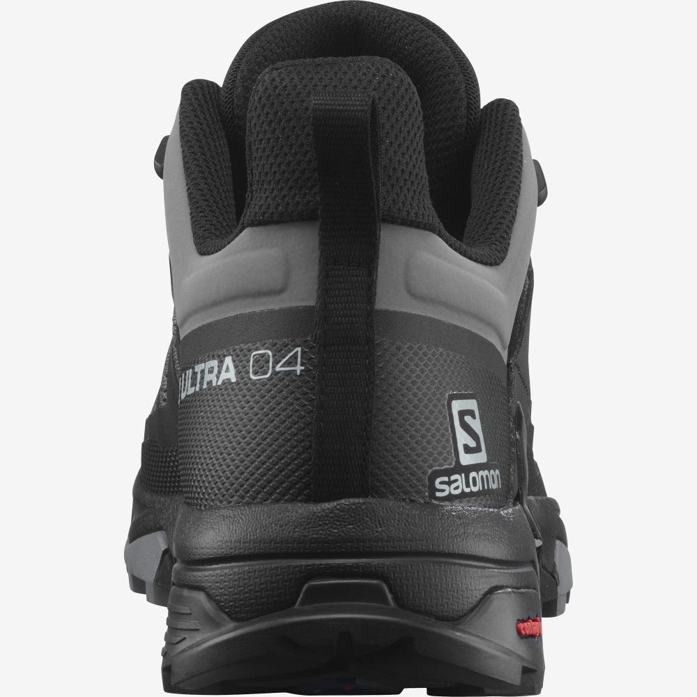 Men's Salomon X ULTRA 4 Hiking Shoes Grey/Black | MTQN-51028