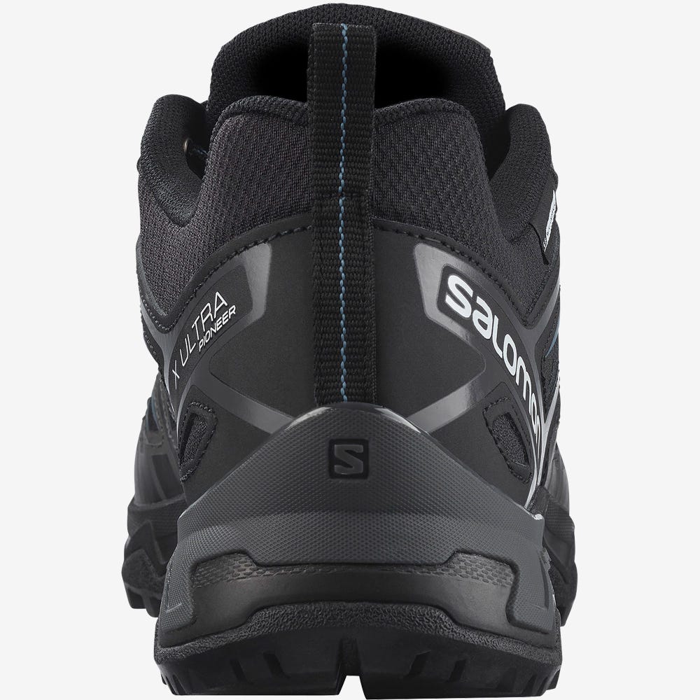 Men's Salomon X ULTRA PIONEER CLIMASALOMON™ WATERPROOF Hiking Shoes Black | PBUG-21854