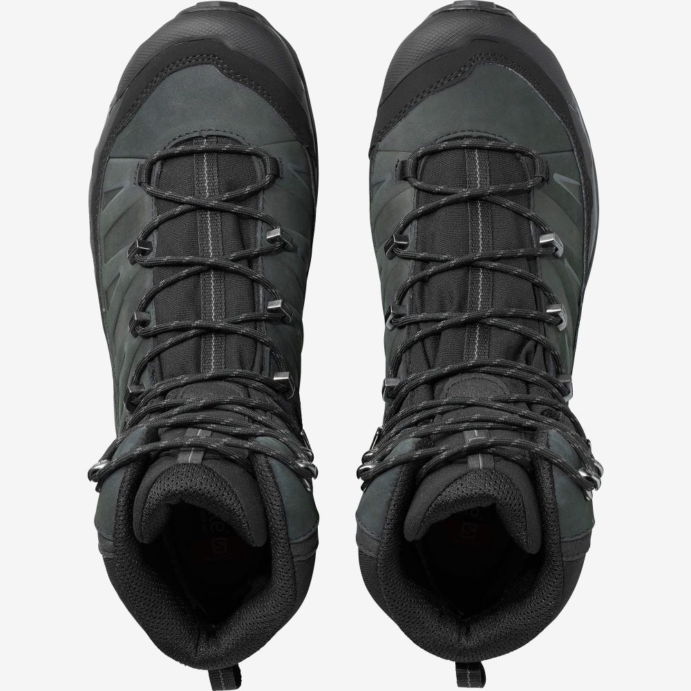 Men's Salomon X ULTRA TREK GORE-TEX Hiking Boots Black | VIRM-52380