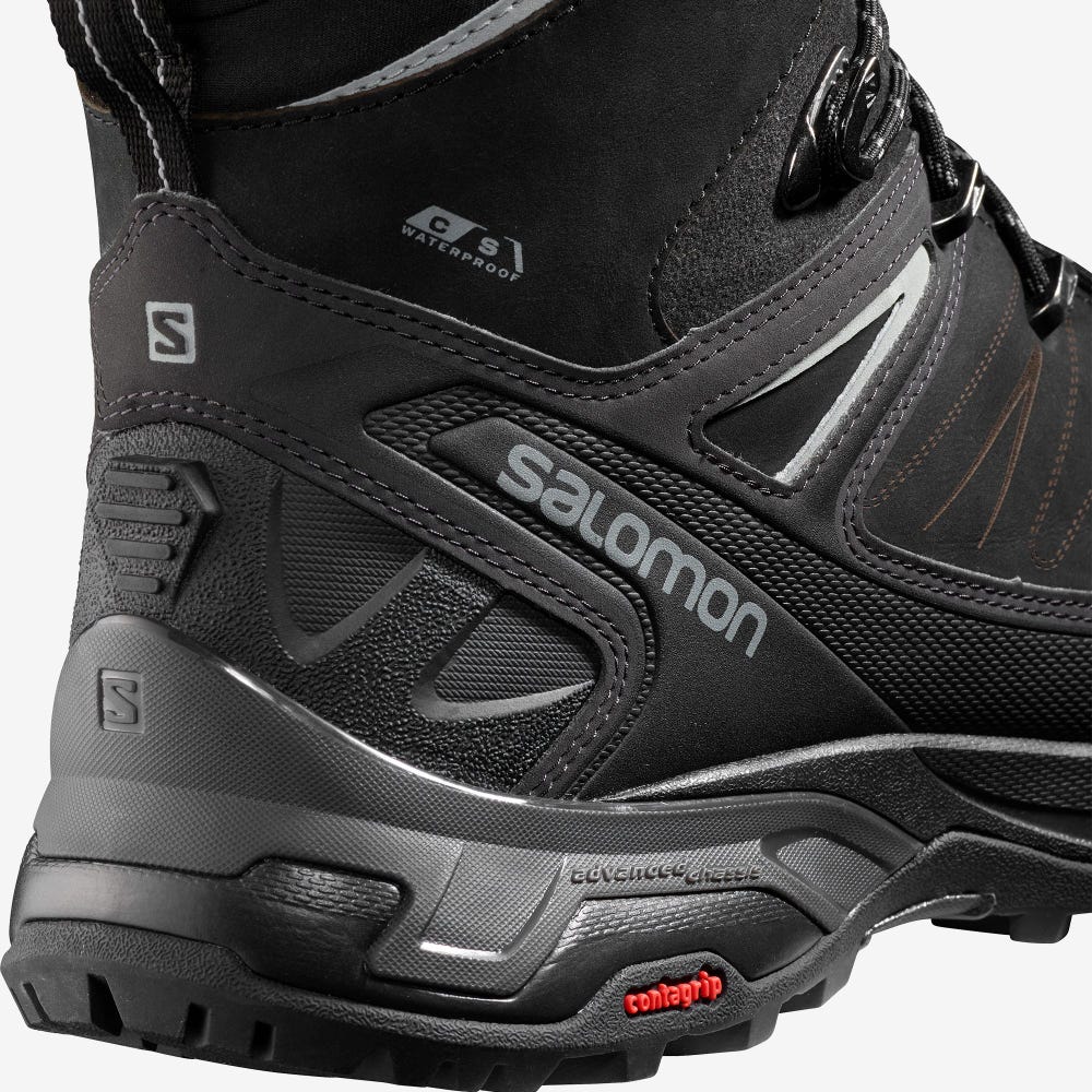Men's Salomon X ULTRA WINTER CLIMASALOMON™ WATERPROOF 2 Winter Boots Black | FYOQ-90678