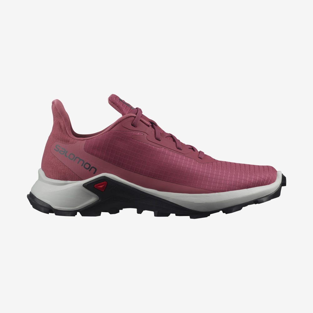 Women\'s Salomon ALPHACROSS 3 Trail Running Shoes Red/Purple | BJKE-71869