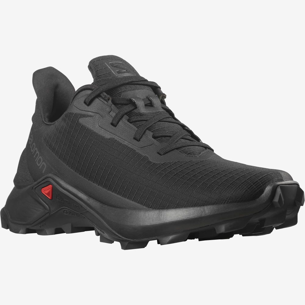 Women's Salomon ALPHACROSS 3 Trail Running Shoes Black | HPOW-54281