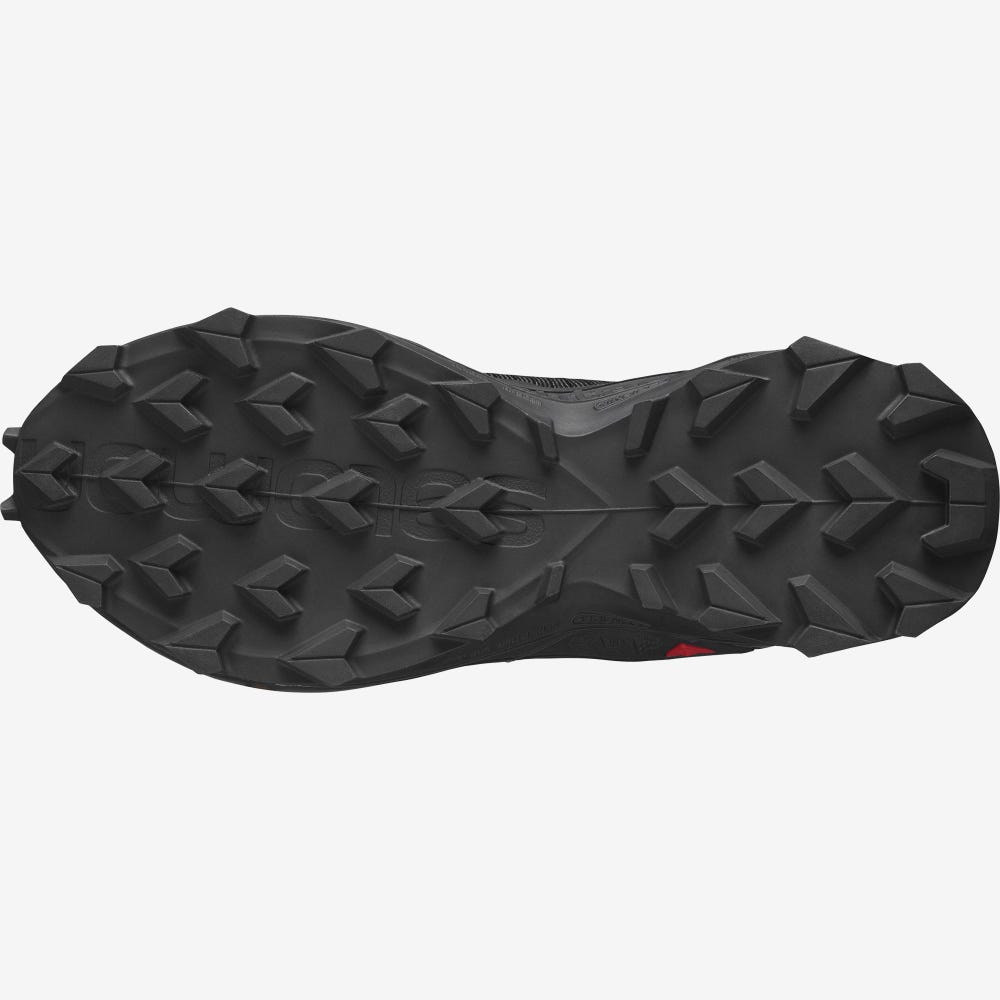 Women's Salomon ALPHACROSS 3 Trail Running Shoes Black | HPOW-54281