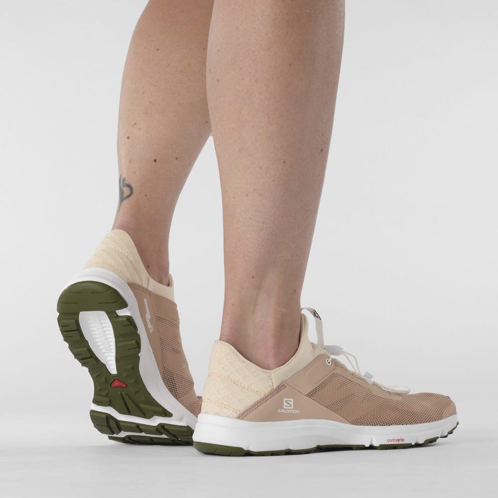 Women's Salomon AMPHIB BOLD 2 Sandals Orange/Olive | TOBC-49102