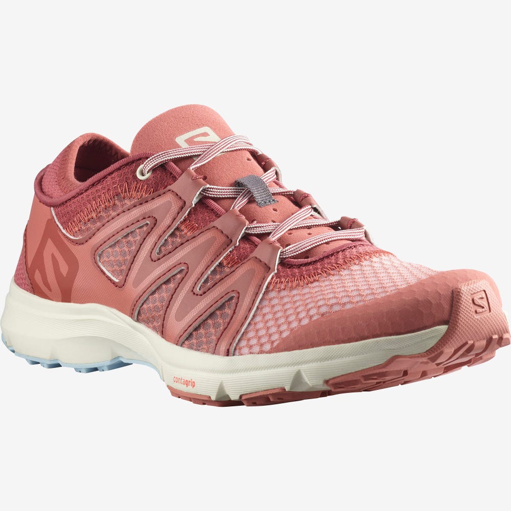 Women's Salomon CROSSAMPHIBIAN SWIFT 2 Sandals Dark Red/Blue | GXUN-92153
