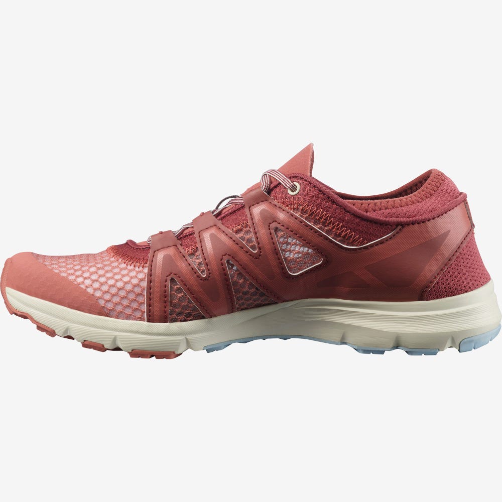 Women's Salomon CROSSAMPHIBIAN SWIFT 2 Sandals Dark Red/Blue | GXUN-92153