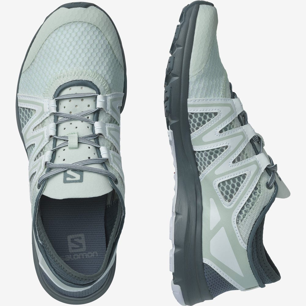 Women's Salomon CROSSAMPHIBIAN SWIFT 2 Sandals Blue/White | NMUA-90831