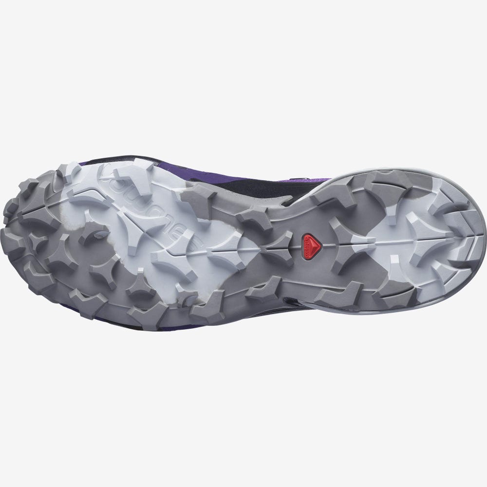Women's Salomon CROSS HIKE GORE-TEX Hiking Shoes Royal Purple/Grey/Deep Turquoise | TYFI-41628