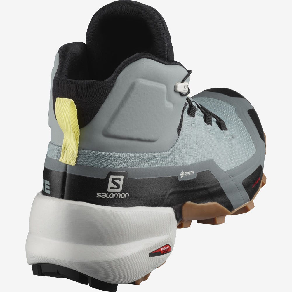 Women's Salomon CROSS HIKE MID GORE-TEX Hiking Boots Blue/Black | FTPK-36805