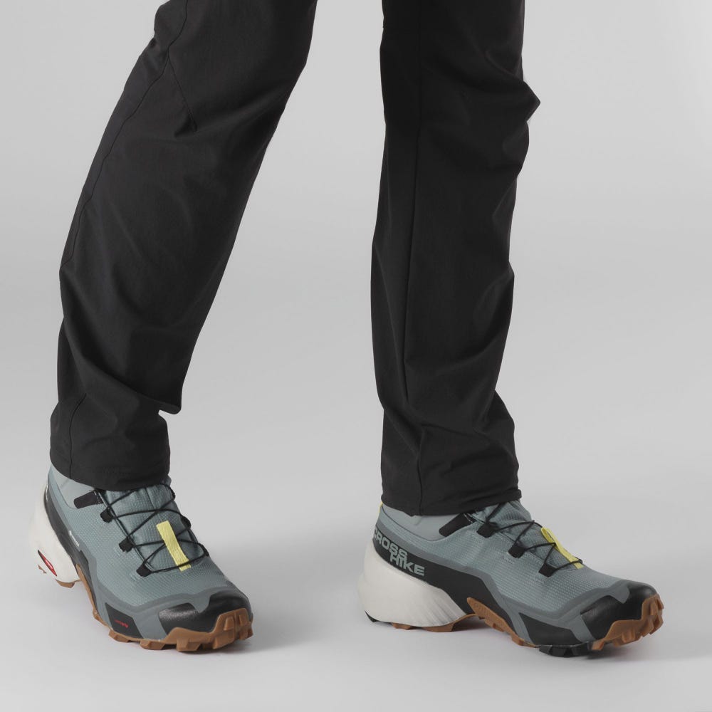 Women's Salomon CROSS HIKE MID GORE-TEX Hiking Boots Blue/Black | FTPK-36805