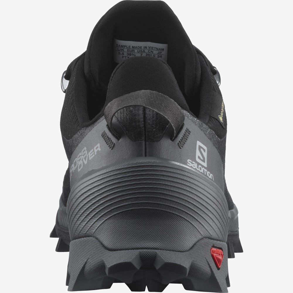 Women's Salomon CROSS OVER GORE-TEX Hiking Shoes Black | KSPB-68972