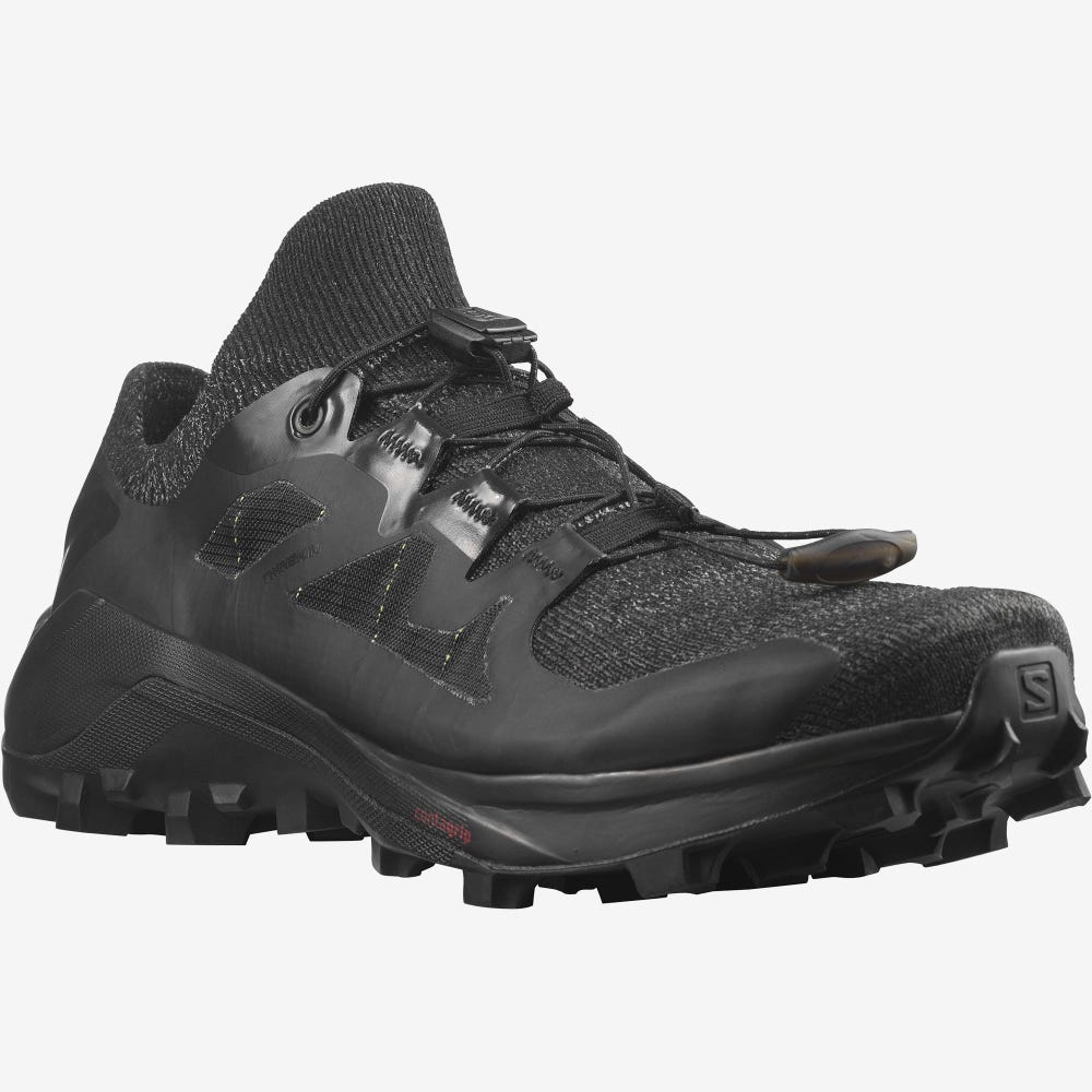 Women's Salomon CROSS PRO 2 Trail Running Shoes Black | PXMW-79503