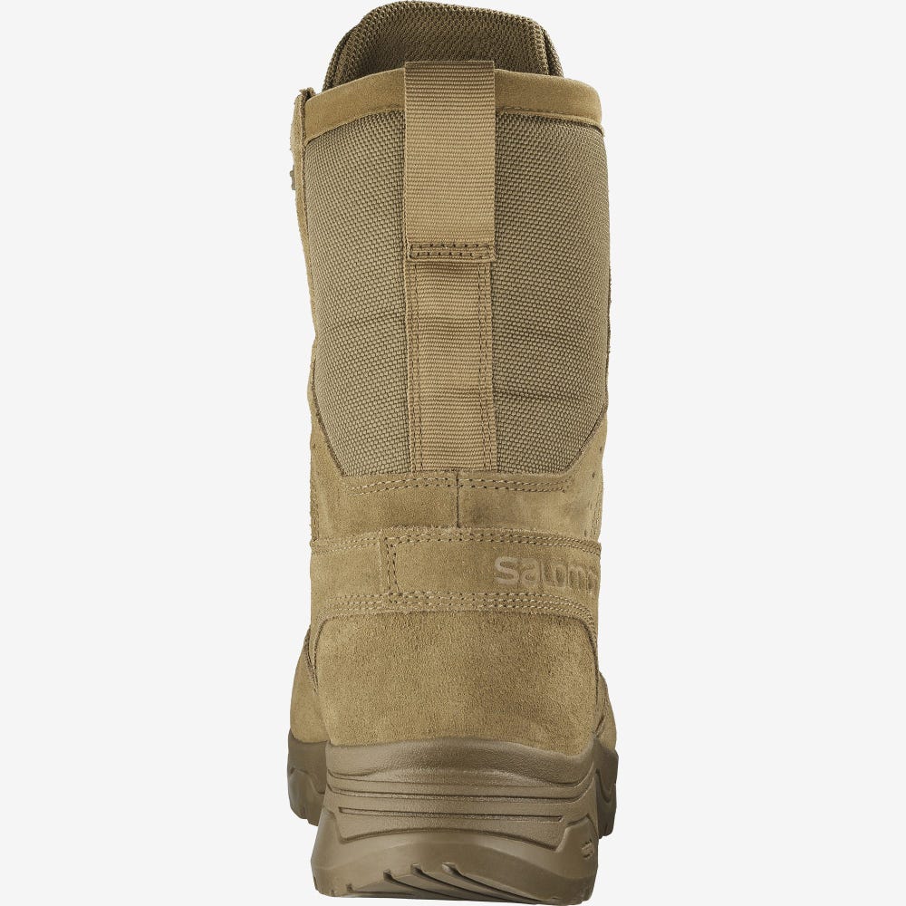 Women's Salomon GUARDIAN CLIMASALOMON™ WATERPROOF Tactical Boots Brown | ZKEO-03216