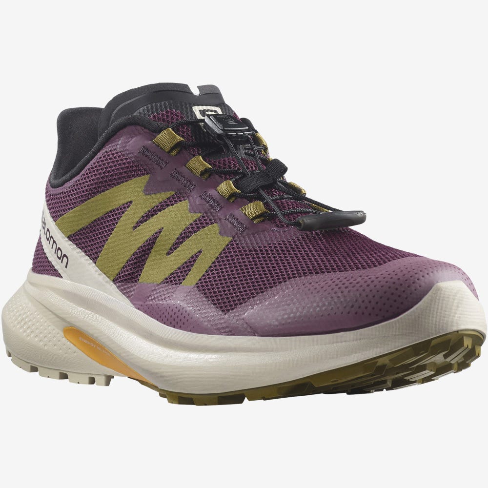 Women's Salomon HYPULSE Trail Running Shoes Purple/Green | SEUR-04127