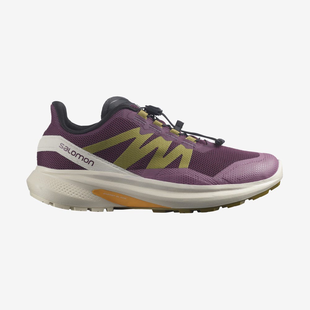 Women\'s Salomon HYPULSE Trail Running Shoes Purple/Green | SEUR-04127