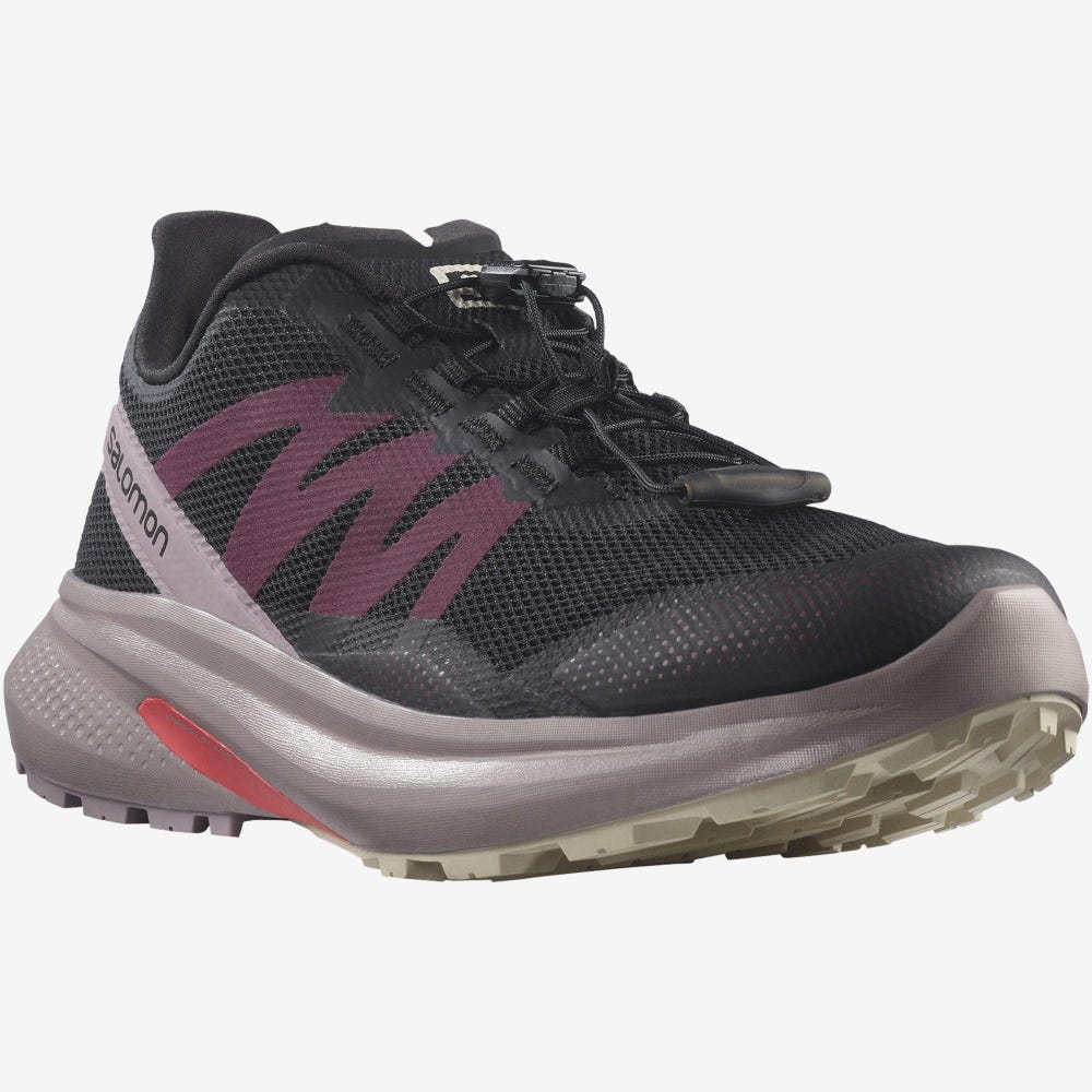 Women's Salomon HYPULSE Trail Running Shoes Black | WYHS-38049