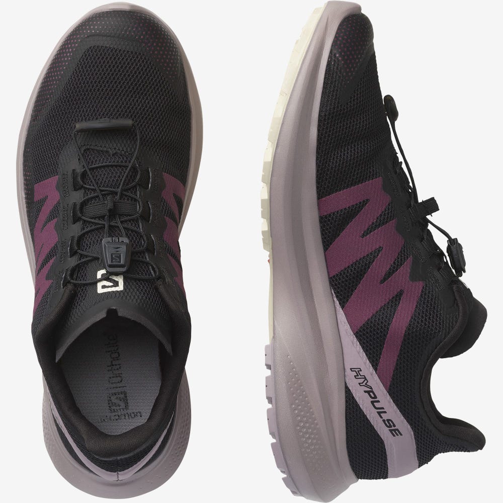 Women's Salomon HYPULSE Trail Running Shoes Black | WYHS-38049