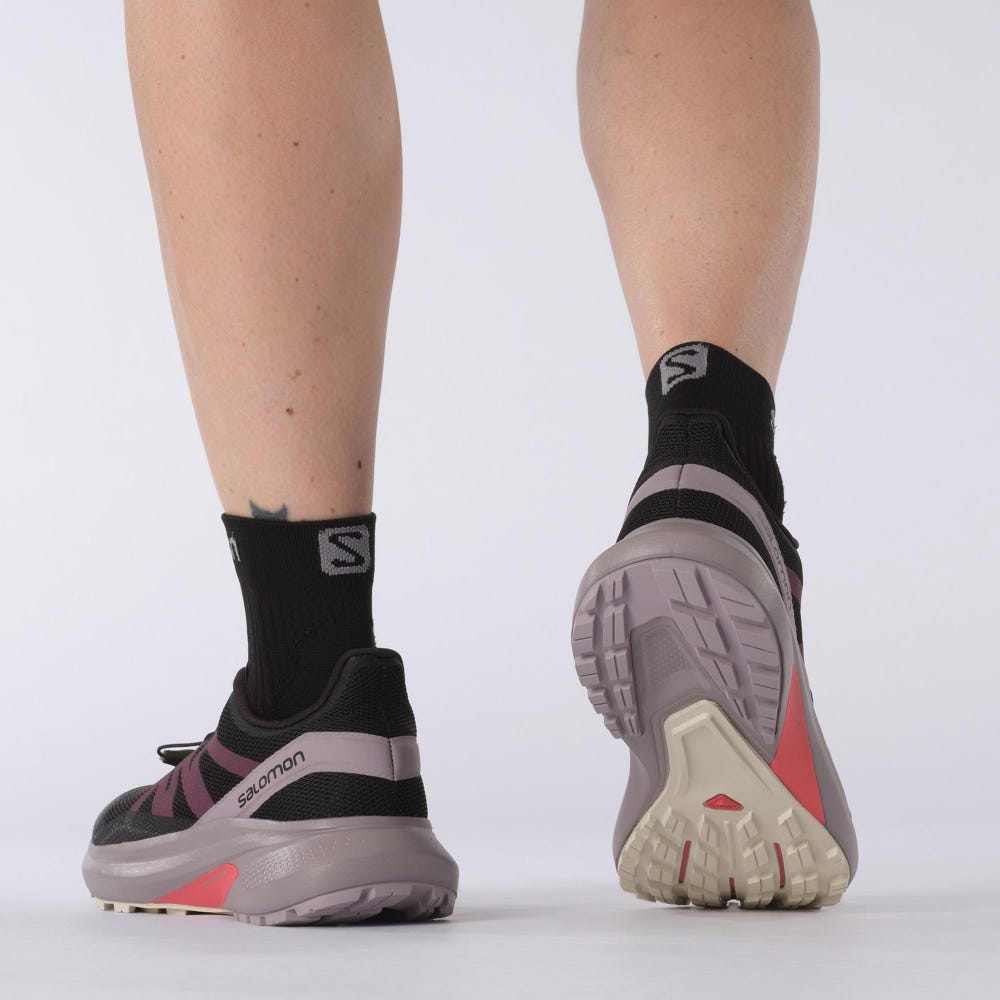 Women's Salomon HYPULSE Trail Running Shoes Black | WYHS-38049