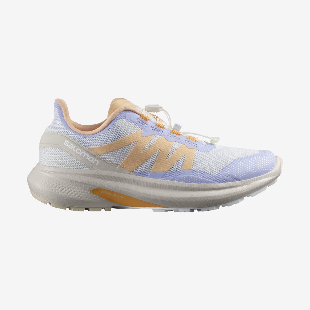 Women\'s Salomon HYPULSE Trail Running Shoes White/Cream/Purple | XZCU-43670
