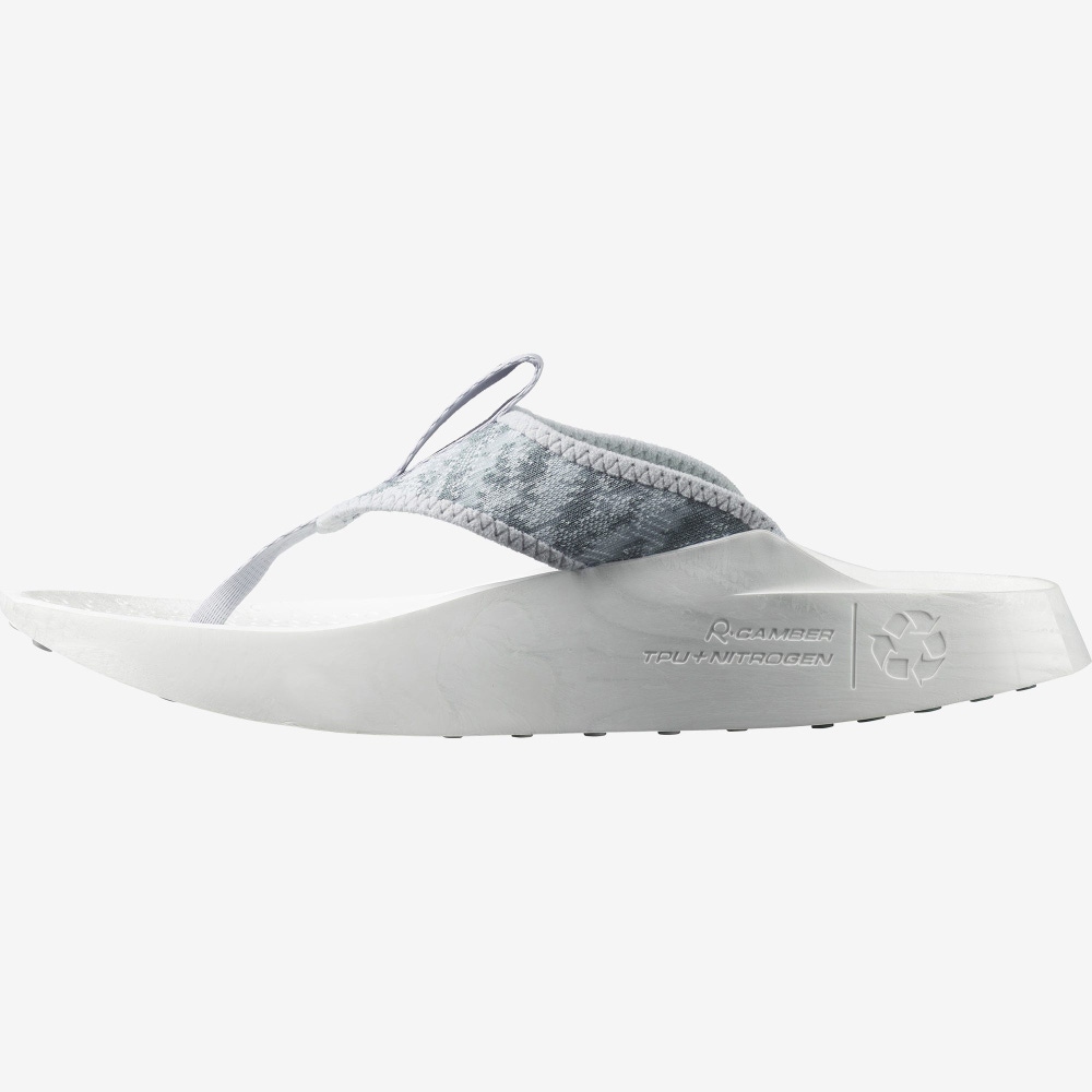 Women's Salomon INDEX BREAK Flip Flops Blue/White | OAEF-97241