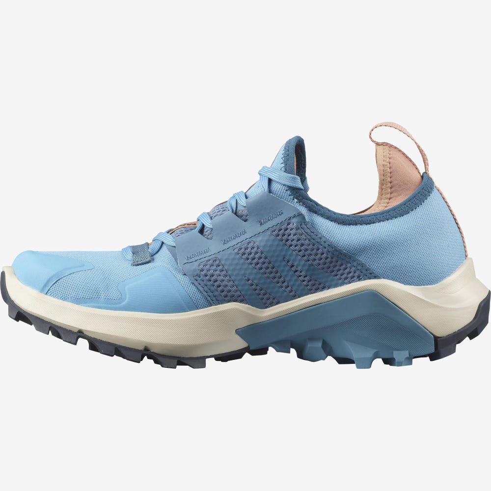 Women's Salomon MADCROSS GORE-TEX Trail Running Shoes Blue | OKZU-36249