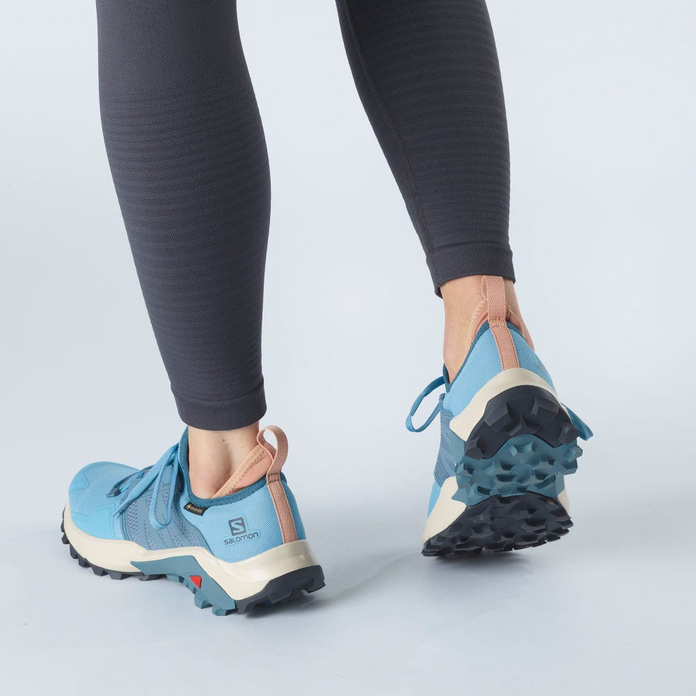 Women's Salomon MADCROSS GORE-TEX Trail Running Shoes Blue | OKZU-36249