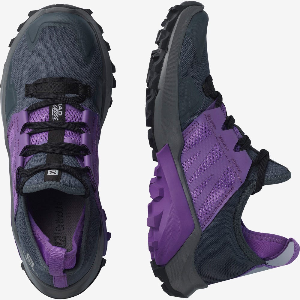 Women's Salomon MADCROSS Trail Running Shoes Royal Purple | CJKV-82196