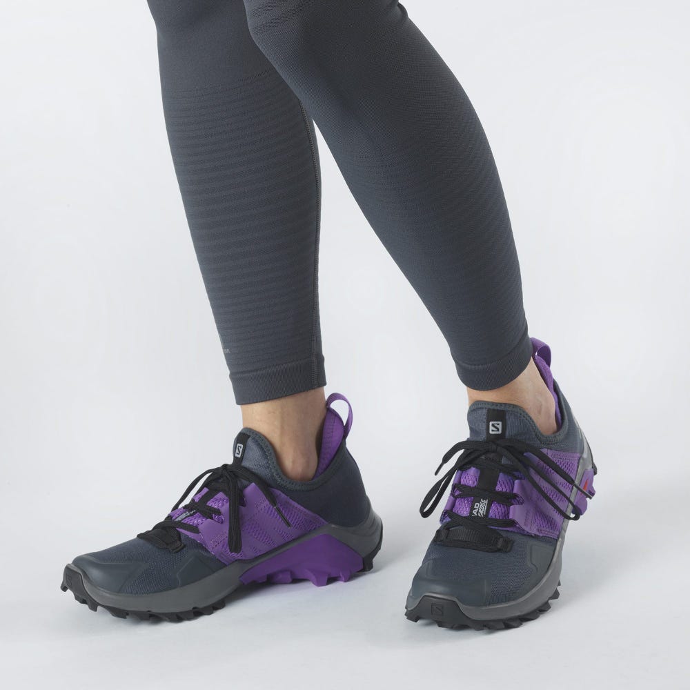 Women's Salomon MADCROSS Trail Running Shoes Royal Purple | CJKV-82196