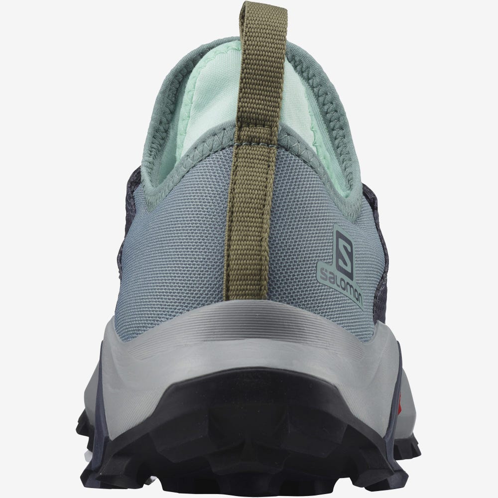 Women's Salomon MADCROSS Trail Running Shoes Green/Navy | DTUY-82690