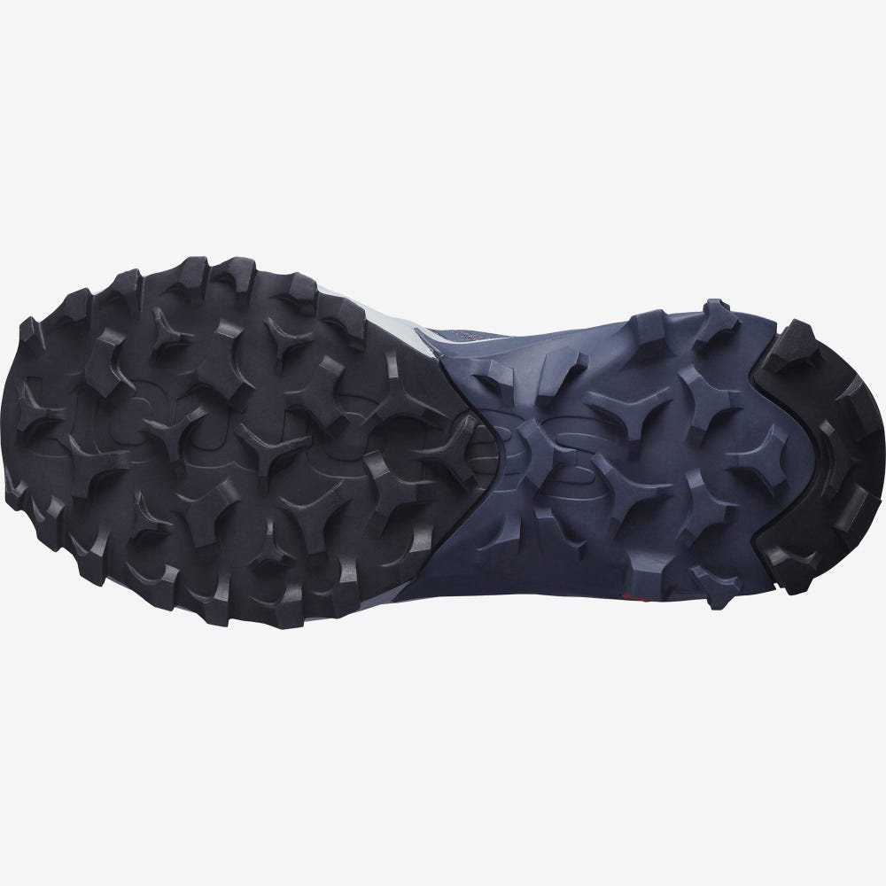 Women's Salomon MADCROSS Trail Running Shoes Green/Navy | DTUY-82690