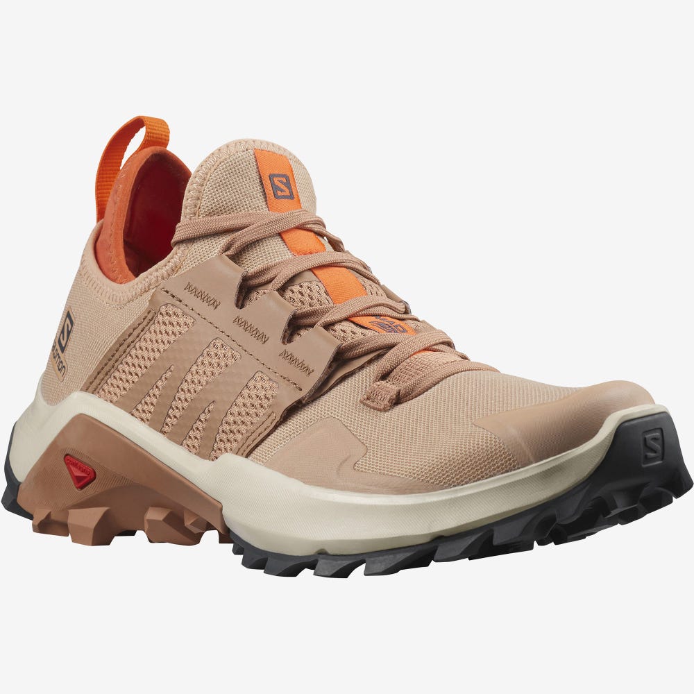 Women's Salomon MADCROSS Trail Running Shoes Beige/Red Orange | IDSZ-43952