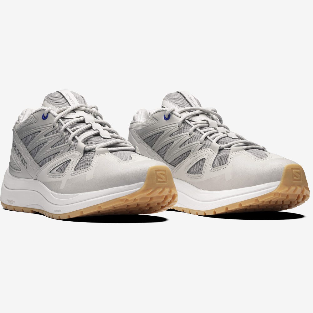 Women's Salomon ODYSSEY 1 ADVANCED Sneakers Beige/Grey/Blue | HJYE-84029
