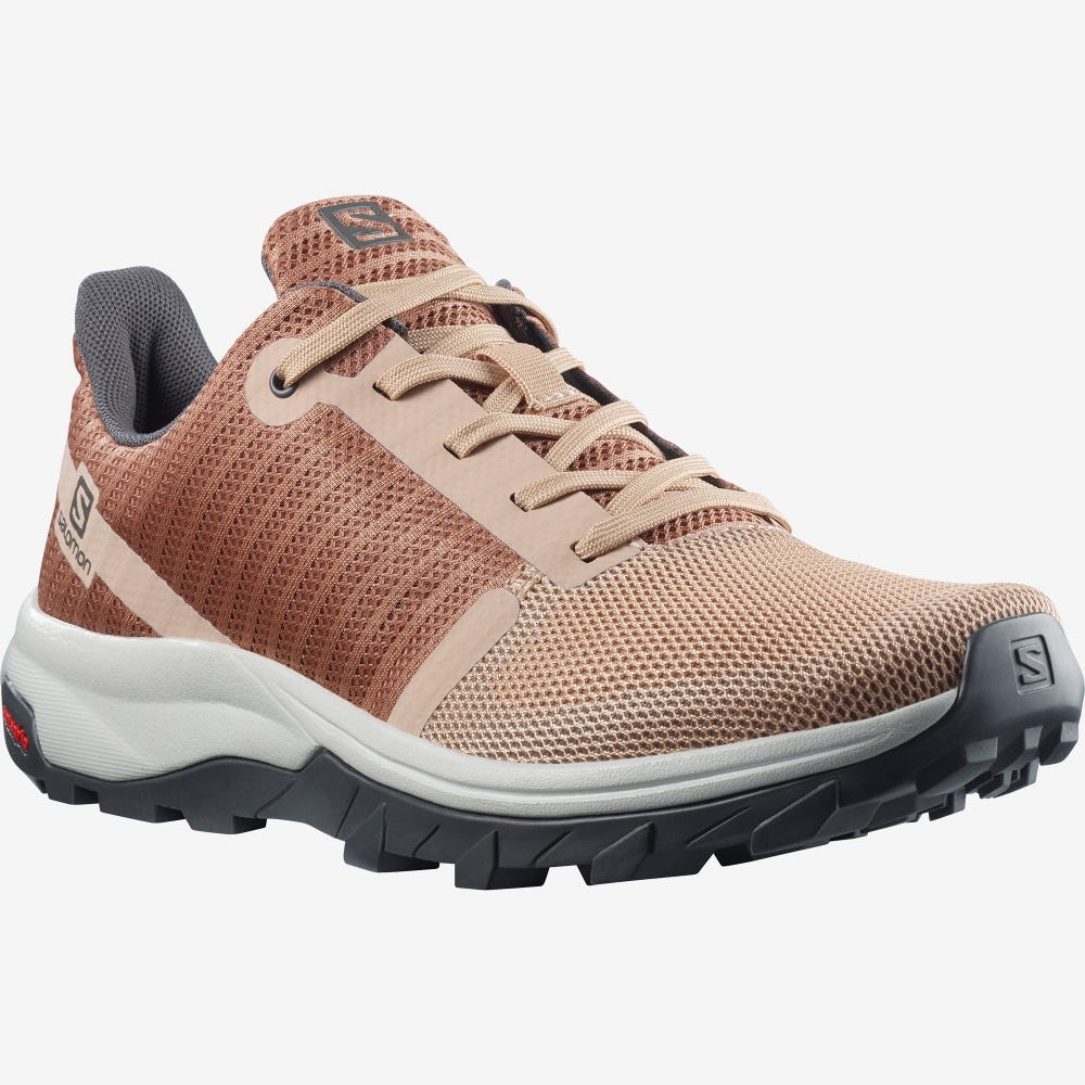 Women's Salomon OUTBOUND PRISM Hiking Shoes Beige | KCZR-57694