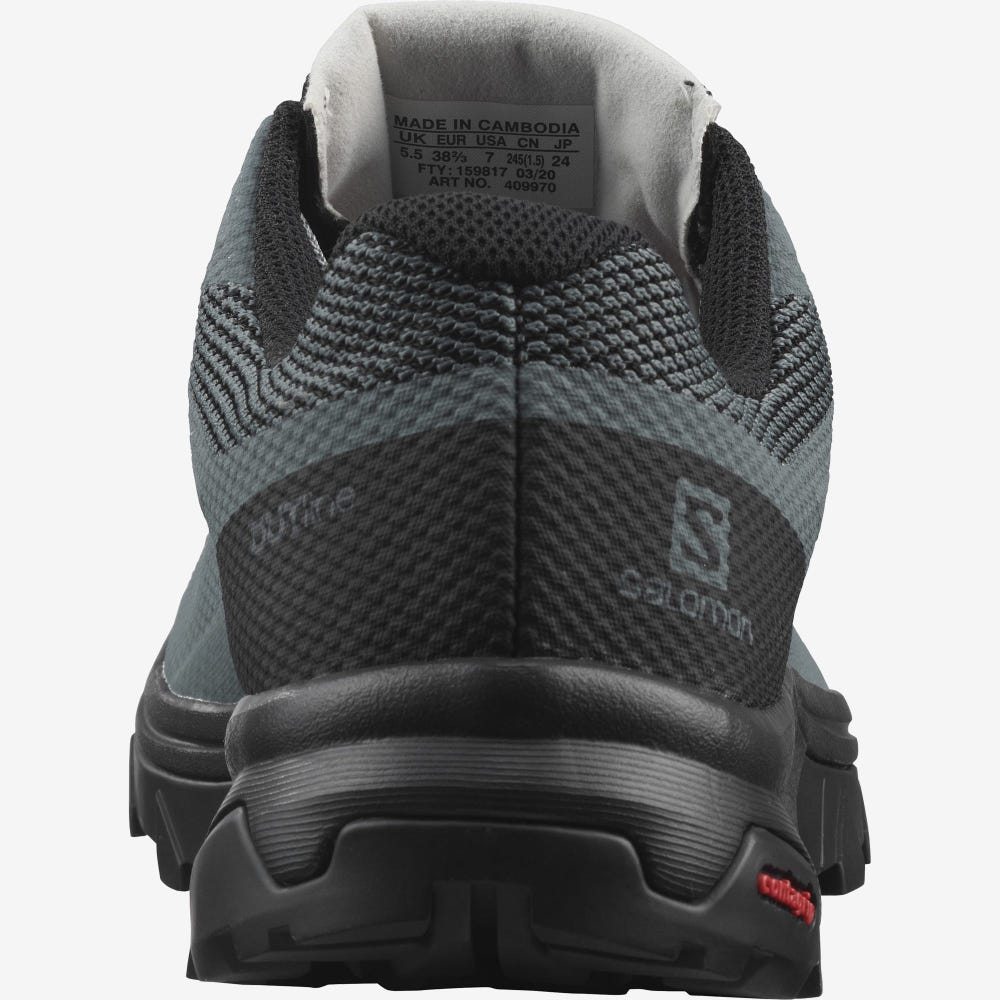 Women's Salomon OUTLINE GORE-TEX Hiking Shoes Grey/Black | HAKM-17432