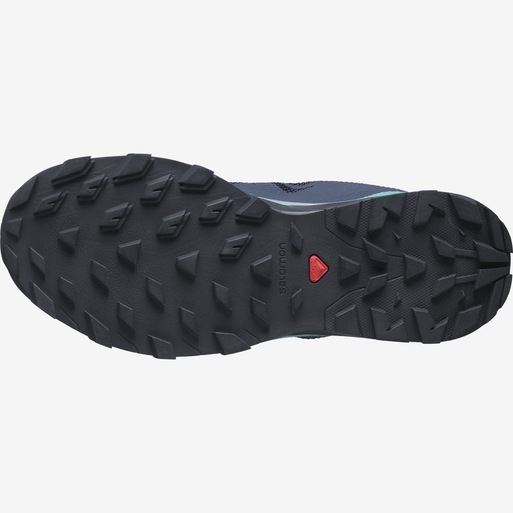 Women's Salomon OUTLINE GORE-TEX Hiking Shoes Navy | IHKR-25840