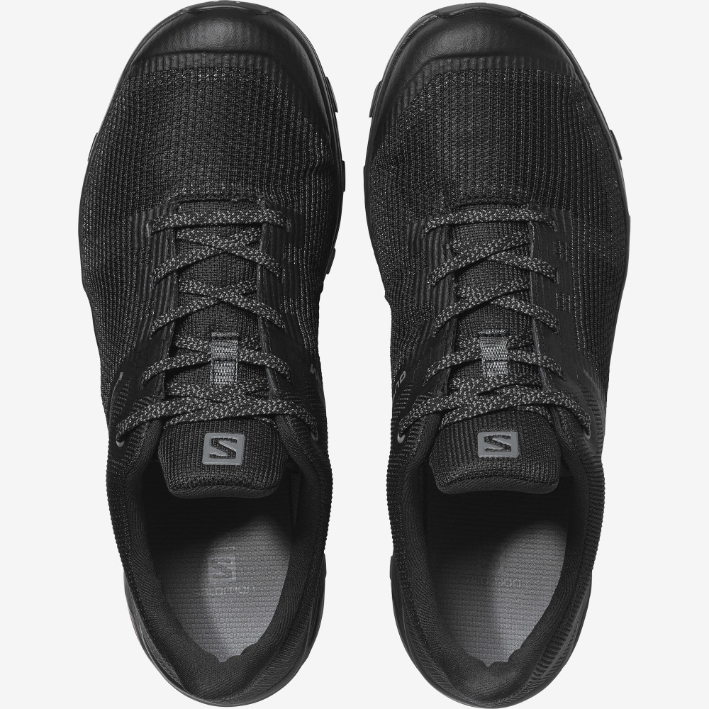 Women's Salomon OUTLINE PRISM GORE-TEX Hiking Shoes Grey Green | KNXB-86210