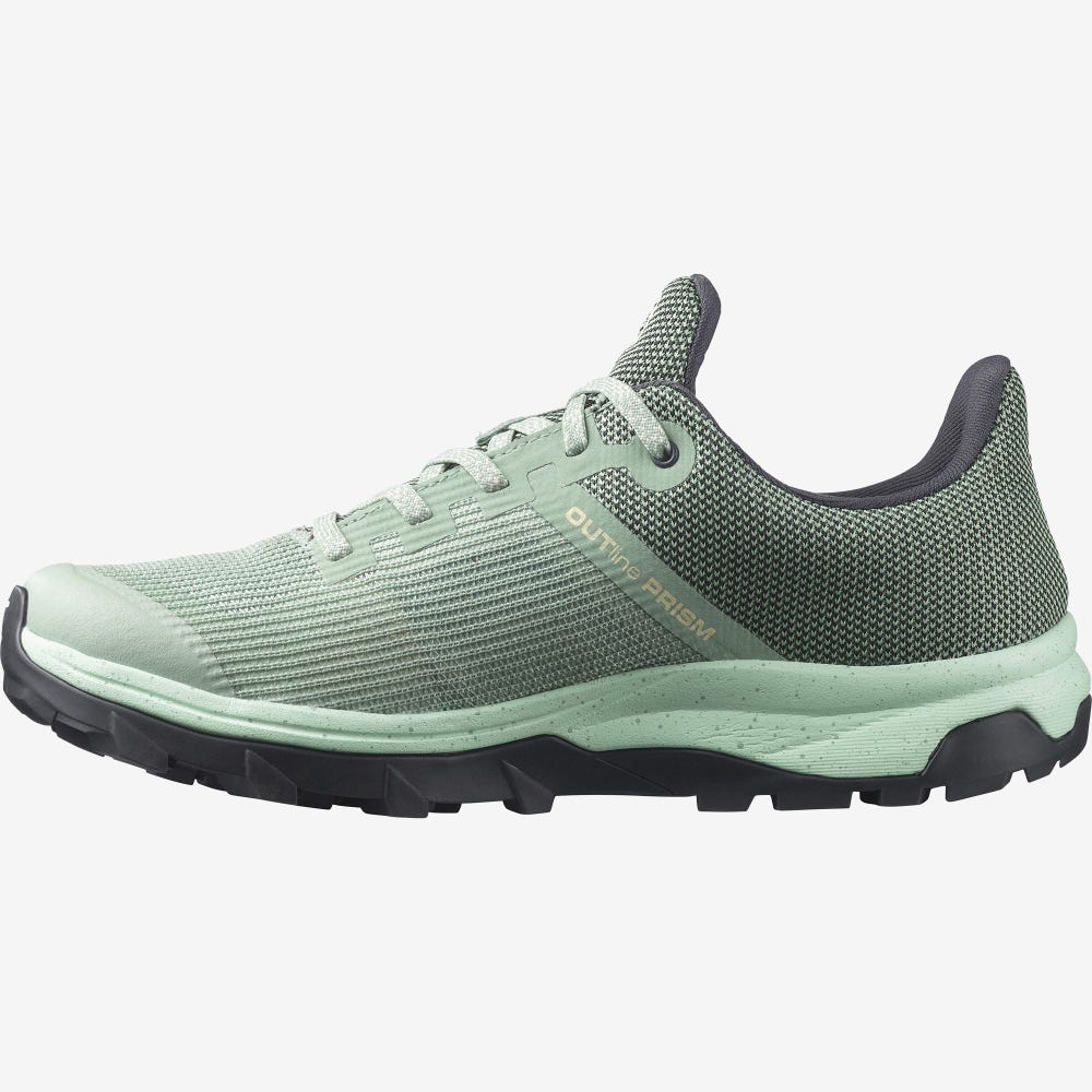 Women's Salomon OUTLINE PRISM GORE-TEX Hiking Shoes Black | PCLA-03857
